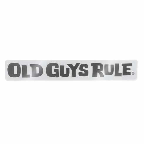 'OLD GUYS RULE HORIZONTAL LOGO' DECAL - BLACK